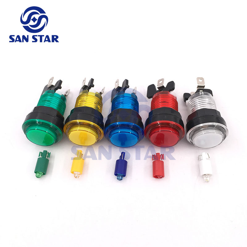 Прозрачная подсветка, аркадная игра, джойстик, аркадная машина, набор кнопок, аркадные кнопки