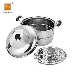 Olla <span class=keywords><strong>Vaporera</strong></span> de Acero Inoxidable para Cocinar Alimentos, Estilo Indio, 32 cm - Product Image 2