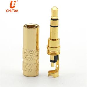 Connecteur Audio, plaqué or, 3.5mm, 3 pôles, <span class=keywords><strong>Jack</strong></span> stéréo, connecteur mâle, soudure, prise pour adaptateur d'écouteurs, 1 pièce - Product Image 5