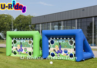 U-Rides Petit jeu sportif gonflable de football, cible de tir, terrain de jeu, gonflables de tir au but pour enfants en PVC