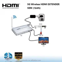 50เมตร IR รีโมทไร้สาย Rx Tx HDMI Extender 164ft ไร้สาย HDMI Extender
