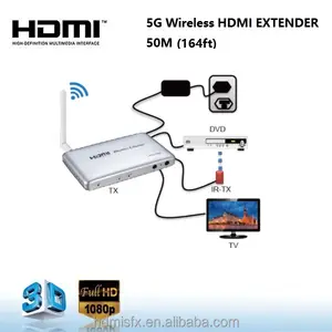 50 m आईआर रिमोट कंट्रोल वायरलेस rx tx HDMI भरनेवाला 164ft वायरलेस HDMI भरनेवाला
