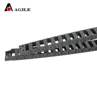 Plastique nylon pour chaîne de traînée pour porte-câble Taille 18*37 MT Conception d'ouverture de type pont pour machine CNC