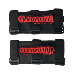 More New woven chain + ABS roll bar mount Side GRIP handles with purse storage for <span class=keywords><strong>Jeep</strong></span> Wrangler 07- 16 - Product Image 3