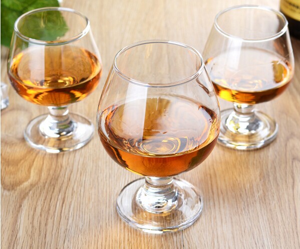 Martell brandy glass,win glass stemware,cheap glass goblet.