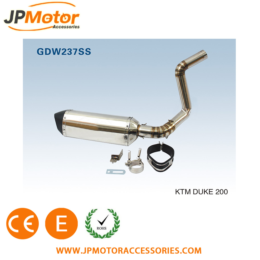 Китайский выхлопной глушитель для мотоцикла хорошей производительности из нержавеющей стали для KTM DUKE 200