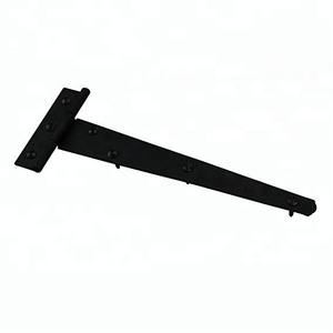 Charnière de fenêtre en fer forgé noir robuste, antirouille, en zinc, charnière décorative pour abri de jardin, charnière de porte, charnière à sangle - Product Image 5