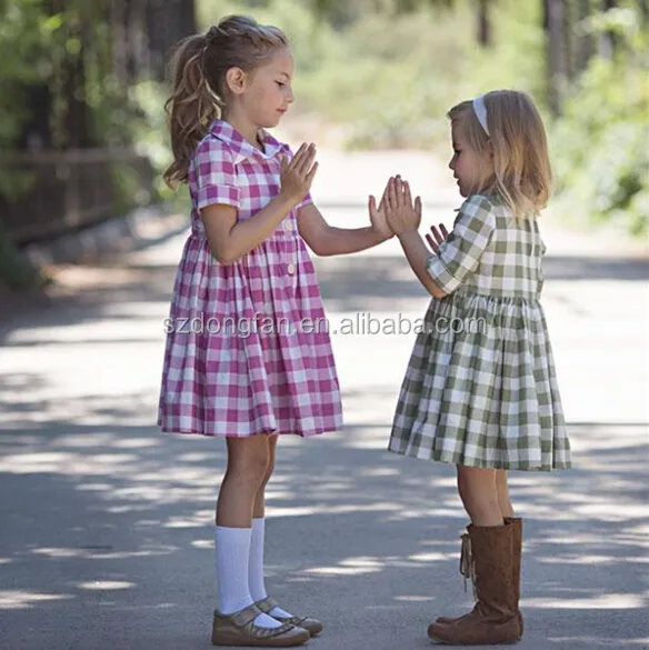 Beautiful Shirt Dress Classic Back To School Baby Frock Designs Check Alibaba Dresses