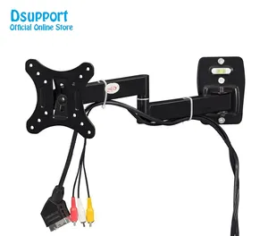 Full Motion 10-26 inch LCD LED Monitor Holder TV Wall Mount Swivel Tilt Bracket Swing Arm VESA 50/75/100mm Loading 10kgs