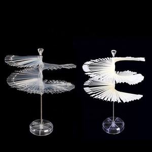 120 pièces couleur plastique Base châssis spirale couleur carte de couleur ventilateur amovible affichage vernis à <span class=keywords><strong>ongles</strong></span> présentoir <span class=keywords><strong>nuancier</strong></span> - Product Image 2