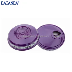 Filtros de máscara de gás baianda 2502, meia máscara, filtro de especificações, p3 r