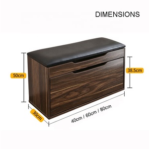 Best Selling Wood Wooden Factory Moderate Price Modern <strong>Shoe</strong> <strong>Rack</strong> and <strong>Bench</strong> Seat for Living Room - Product Image 5