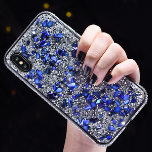 Riverstones colorido Bling de la Mujer de la contraportada del teléfono para <span class=keywords><strong>Iphone</strong></span> X XR caso para <span class=keywords><strong>Iphone</strong></span> <span class=keywords><strong>XS</strong></span> Max 6 7 8 - Product Image 4