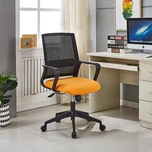 Muebles de elevación ultra alta para visitante, silla giratoria de escritorio de oficina con ruedas de malla giratoria usada para conferencia
