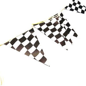 Bandierine Triangolari Personalizzate Stampate <span class=keywords><strong>a</strong></span> <span class=keywords><strong>Scacchi</strong></span> con Corda - Product Image 1