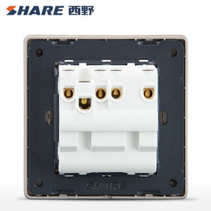 Sakelar dinding elektrik, 4 Gang 2 arah, soket dinding warna emas, 10A, sakelar dinding elektrik Modern