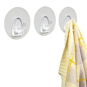 OEM Cửa quần áo phòng tắm móc áo khăn Móc & Tường Tổ chức nhựa pu gel dính áo tường móc - Product Image 1