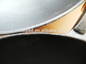 Chino <span class=keywords><strong>wok</strong></span> de hierro fundido con <span class=keywords><strong>tapa</strong></span> de madera - Product Image 4