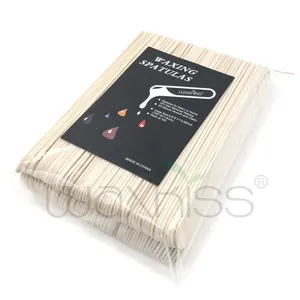 Factory price Good quality Cream Stick disposable wooden spatula for beauty care