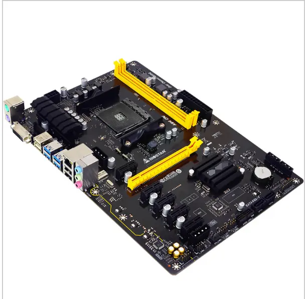 TB350BTC AM4 B350 Dig Mining MotherboardためAM4AMD B350 Mainboard DDR4 6 * PCI-E Support A6 9500 Mother Board For BTC ZEC ETH LTC