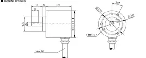 5000 Ppr Direct Curve Coded Disc Optical Rotary Encoder Diameter 38mm Shaft 6mm Incremental Rotary Encoder Various Output Type