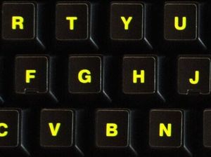 Phát Sáng Phản Quang Huỳnh Quang Tiếng Anh US Bàn Phím Chữ Sticker - Product Image 4