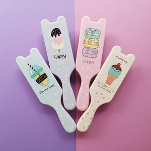 OEM moda desenredador cepillo de pelo de plástico encantador cepillo de pelo niñas Mini cepillo de pelo de paleta - Product Image 3