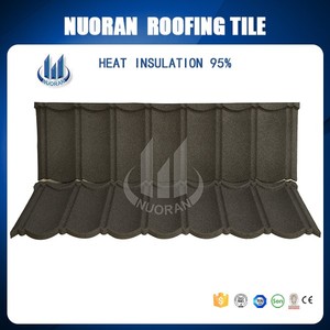 2016 venta caliente nuevos materiales de construcción piedra recubierta de metal teja - Product Image 3