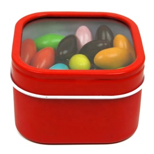 Bán Buôn Quảng Trường Kim Loại Hộp Thiếc Với Cửa Sổ Rõ Ràng Nắp Cho Kẹo Mints <span class=keywords><strong>Tin</strong></span> <span class=keywords><strong>Can</strong></span> - Product Image 3