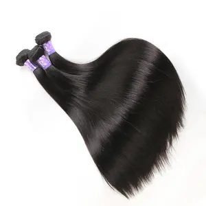 RUIMEI 50% OFF Brazilian Straight Hair 8A Grade 100 Human Hair Bundle With Closure Raw Cuticle Align Virgin Hair Extension