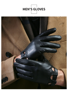 <span class=keywords><strong>Gants</strong></span> en <span class=keywords><strong>cuir</strong></span> véritable de moto de conduite de textos de mode <span class=keywords><strong>pour</strong></span> les hommes - Product Image 2