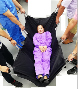 Simplee — drap de transport pour patients, fabrication, huit poignées, charge par extraction, aide d'urgence, transparentes, ISO13485 - Product Image 2