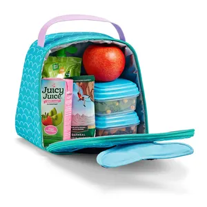 Детское платье русалки с блёстками сумка для обеда с одеяло «хвост русалки» школьные сумки-холодильники для Back To School сумки