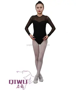 Professional Adult <strong>Black</strong> Dance <strong>Leotard</strong> <strong>Girls</strong> Ballet <strong>Leotard</strong> AL-02 Made of Comfortable Spandex Material - Product Image 1