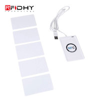 Lector y Escritor NFC USB ACR122U con SDK GRATUITO, APK de Prueba para Android, Etiqueta NFC, Tarjeta IC, Llavero