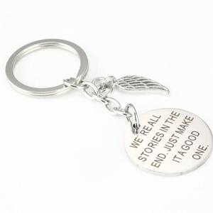 Ali di angelo Del Pendente Della Collana Beads Portachiavi <span class=keywords><strong>siamo</strong></span> Tutti Storie Alla fine Basta Fare Una Buona - Product Image 2