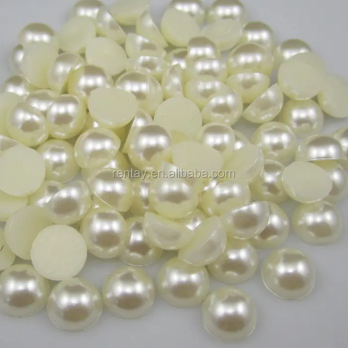 2015 2mm nuovo, 3mm, 4mm, 5mm, 6mm, 8mm, crema di colore moda 10mm flatback tondo mezzo perla perle