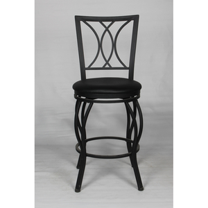 <span class=keywords><strong>Tabouret</strong></span> de bar pivotant moderne à <span class=keywords><strong>hauteur</strong></span> réglable pour l'extérieur de la maison cadre métallique en fer pour la cuisine petit déjeuner café-bar - Product Image 2