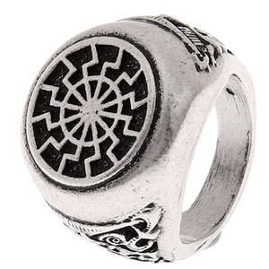 Bán buôn New cổ điển cổ bạc mở valknut Vòng Odin biểu tượng Norse Viking đồ trang sức unisex bạc mạ kẽm thời trang - Product Image 1