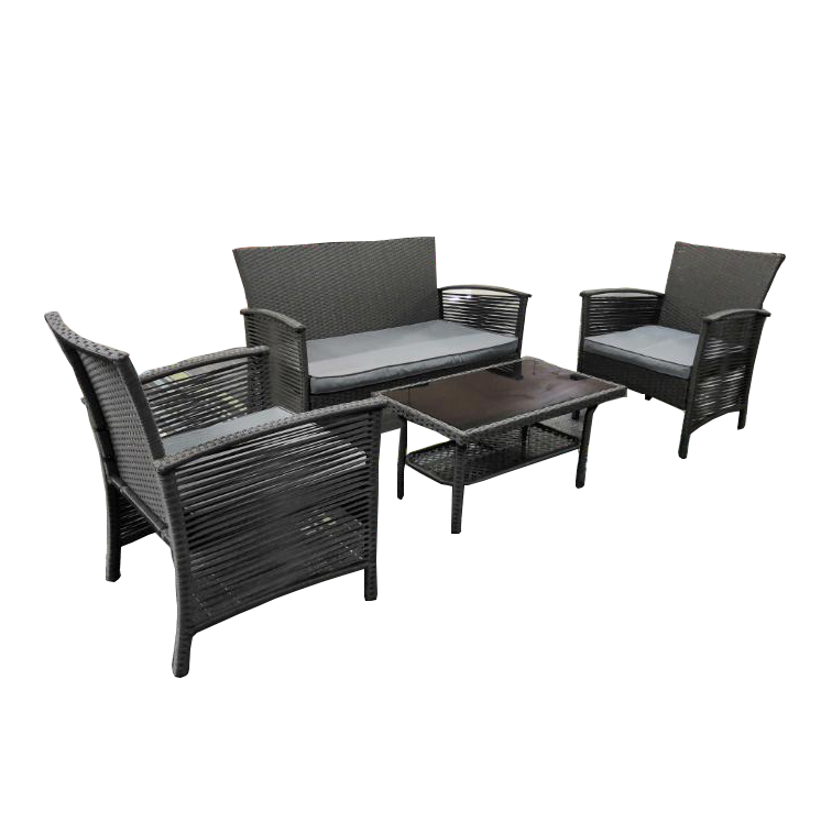 Рекламная наружная мебель наборы цвет по выбору мебель из ротанга диван набор 4 шт. ротанг диван пуш-ап комплект-KD