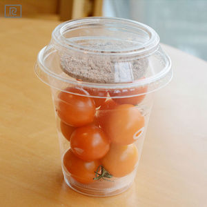 T-BC96-P 2015 สินค้าขายดี ผลิตภัณฑ์ใหม่ ถ้วยพลาสติกย่อยสลายได้แบบใช้แล้วทิ้ง สำหรับขนมหวาน คุกกี้ ซีเรียล โยเกิร์ต ผลไม้ สลัดผัก พร้อมฝาปิด - Product Image 5