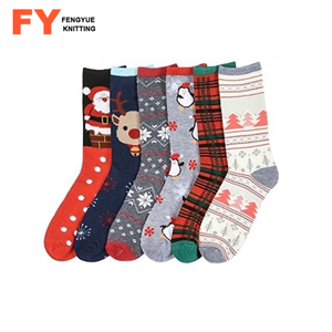 Calcetines navideños borrosos para regalo de adulto con logotipo <span class=keywords><strong>personalizado</strong></span> al por mayor, calcetines navideños para mujer, calcetines navideños para mujer, venta al por mayor de 2017 - Product Image 2