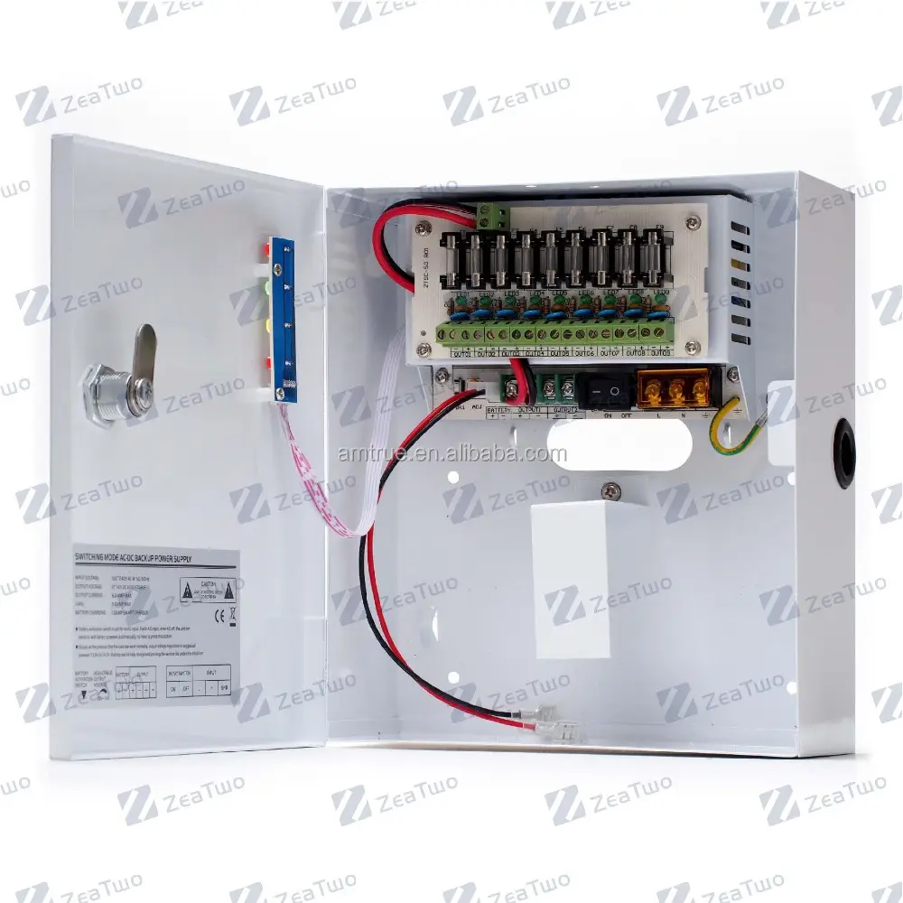 10A 12V Dc Power Supply Cctv Ups with 9 Fuse