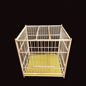 Support de <span class=keywords><strong>cage</strong></span> à oiseaux portable à la mode pour animaux de compagnie Design en bois respirant avec prix d'usine pour une utilisation en plein air dans le jardin - Product Image 1