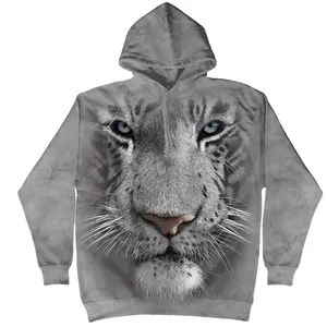 Custom 3D printing mens cool hoodies sweater design 100% cotton