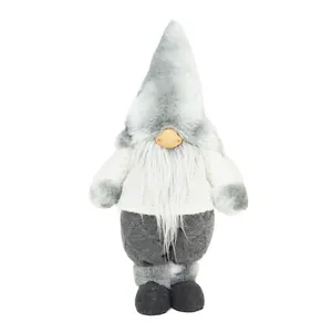 Kunden spezifische Größe Mall Dekor Frohe Weihnachten Fuzzy Weihnachten Gnom Big Nose Plüsch Gnome Dekoration Puppe