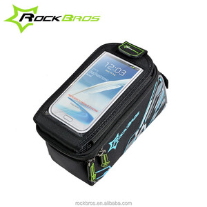 ROCKBROS <span class=keywords><strong>MTB</strong></span> Bike frente de la bicicleta marco superior del manillar Bolsa de Ciclismo bolsa táctil <span class=keywords><strong>Alforjas</strong></span> - Product Image 2
