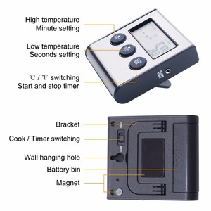 Ménage Numérique Viande Thermomètre De Four De Cuisson De Poulet Barbecue Sonde Minuterie Précis Griller les Aliments - Product Image 5