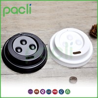 Couvercles PS Sipper noirs blancs Pacli pour la conception isolée de tasses chaudes
