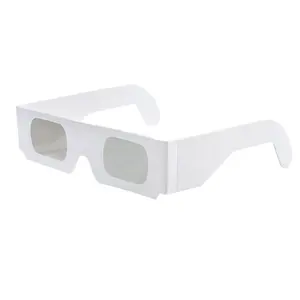 Paper Cardboard 3D glasses Linear Polarized Disposable Use